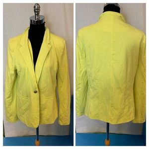 Highlighter yellow blazer from Splash